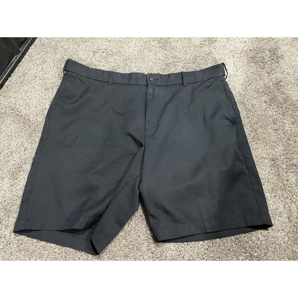 PGA Tour Shorts Flat Front Golf Performance Black 42 Excellent